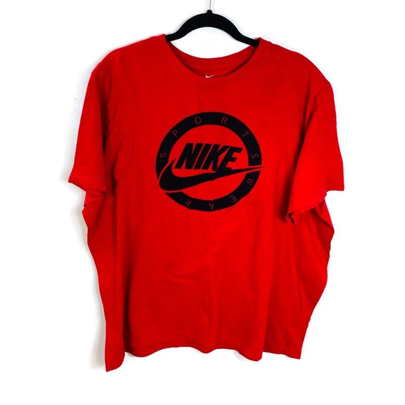 nike red tee